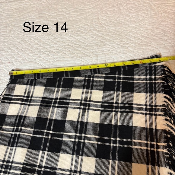 NWT - Antonio Melani Plaid Black and Cream Women's Mini Skirt - Picture 16 of 16